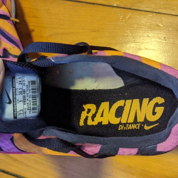 Nike Girls Distance Track Spikes sz 7.5 - Picture 3 of 3